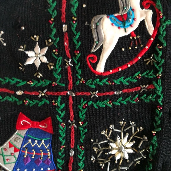 Designer’s Studio Brand Vintage Holiday/Christmas Sweater Vest - Picture 2 of 4